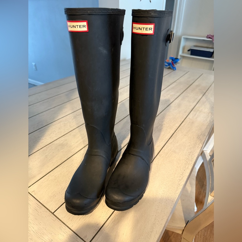 Hunter Tall Black (matte) rain boots